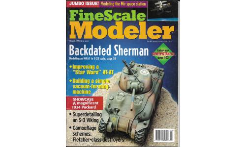 Revista Fine Scale Modeler 1998-03 Backdated Sherman